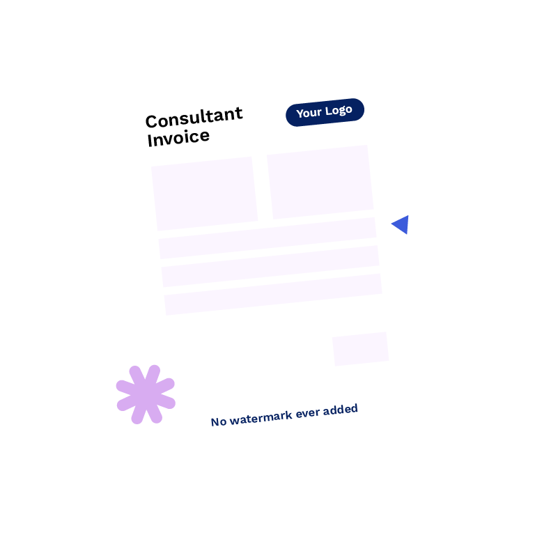Example consulting invoice created with BooInvoice invoice software for consultants