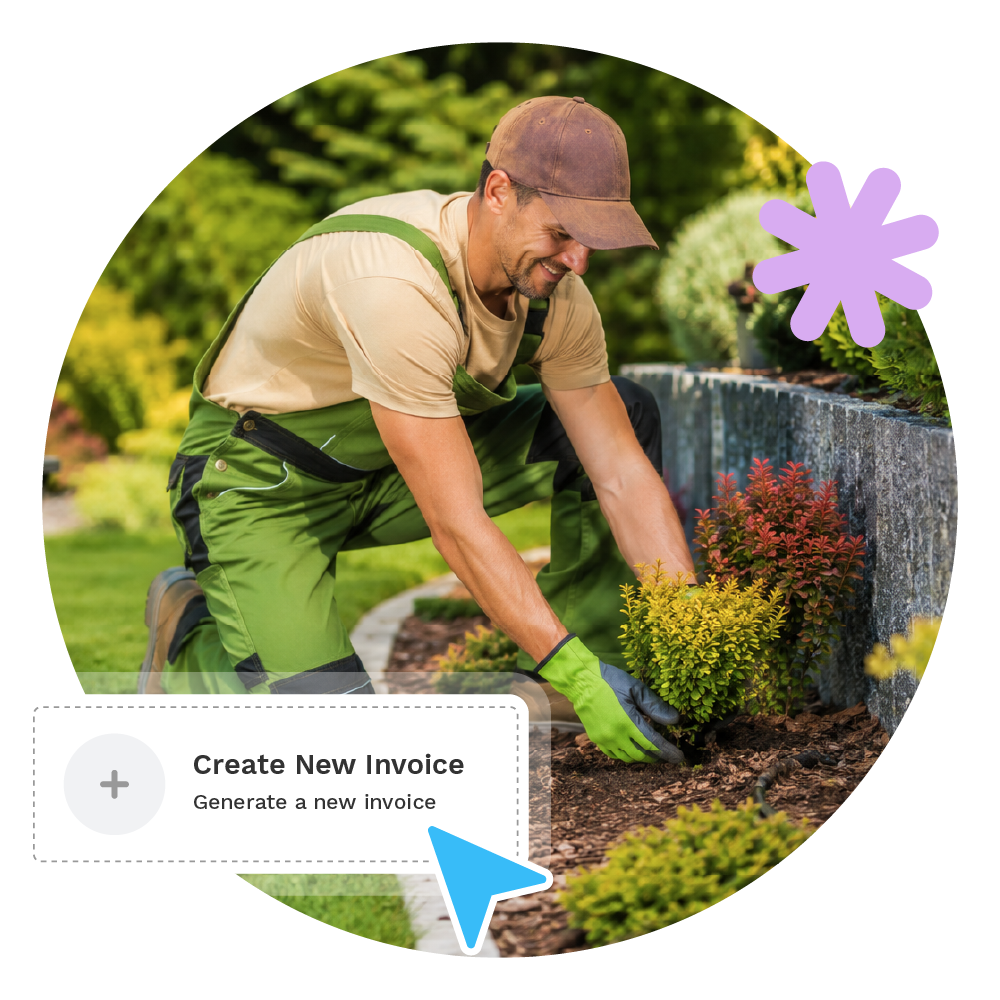 Invoice software for landscapers — create a landscaping invoice on a phone