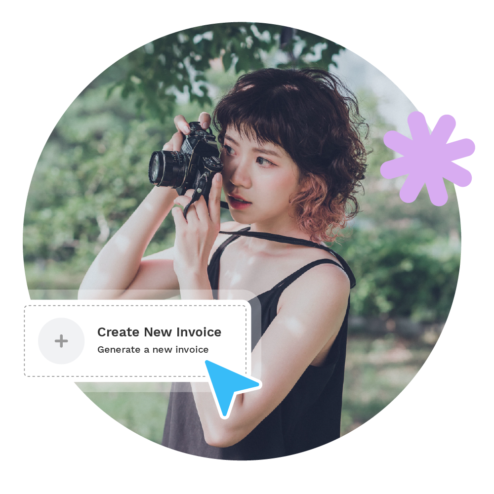 Invoice software for photographers — a branded photography invoice